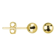 Goldkupe 14 Ayar 5 Mm Parlak Altın Top Küpe 0,87-6536