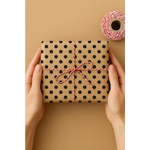 5 Adet Ambalaj Kağıdı, Hediye Paket Kağıdı, Kraft Puantiye 70x100cm