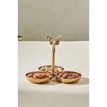 Karaca Loren Çerezlik 19x19x15 cm Gold