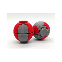 Alvera Press Küresi 3d Baskı Dönüşen Mekanik Fidget Stres Oyuncağı-gri-kırmızı 36251941