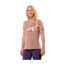 Jack Wolfskin Vonnan S/s Graphic T W Kadın T-shirt-pudra