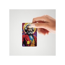 Karl Marx Parlak Kredi/banka Kart Kaplama Sticker Yüksek Kalite Standart