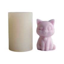 Kedi Silikon Kalıbı - Dekoratif Mum & Sabun Yapımı İçin