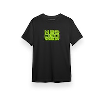 Nct Neo Culture Technology Letter Logo Siyah Kısa Kol Erkek Tshirt 001