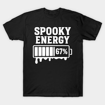 Flood Of Style 67 Cadılar Bayramı Spooky Energy Brainrot Altı Yedi T-shirt Erkekler Kadınlar Için % 100% Pam Siyah