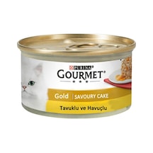 Gourmet Gold Savoury Cake Tavuklu Havuçlu Konserve Yetişkin Kedi Maması 85 G