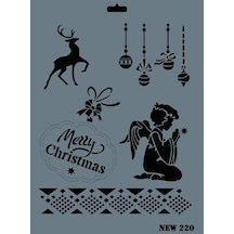 Rich New Seri N-220 Stencil 35X25 Cm
