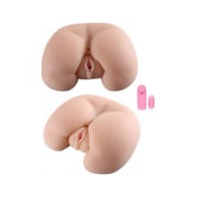 Erofoni Yeni Nesil 2 İşlevli Süper Realistik Büyük Boy Titreşimli 2 KG Kadın Kalça Suni Vajina Anüs Mastürbatör﻿﻿