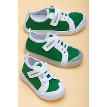 Şirinbebe Şiringenç Keten Yeşil Erkek İlkadım Bebek Çocuk Ayakkabısı-2871-yeşil