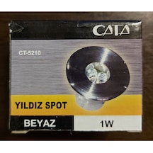 Ct-5210 Cata 1w Beyaz Işık Saten Kasa Yıldız Spot Armatür