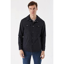 Slim Fit Çıt Çıt Kapamalı Yan Ve Üstten Kapak Cepli Astarlı Ince Baharlık Mont 001