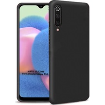 Samsung Uyumlu Galaxy A50 Arka Kapak Silikon Kılıf + Temperli Cam Ekran Koruyucu