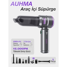 Auhma Ahv-01 Kablosuz Hava Üfleyici 15000pa Vakum Gücü 3 Kademeli Hız Araç Süpürgesi
