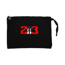 23 Siyah Clutch Astarlı Cüzdan / El Çantası Siyah