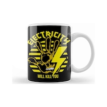 Electricity Will Kill You Dangers Kupa Bardak Porselen Karışık