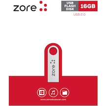 Zore Metal USB Flash Disk 16GB-Gümüş Gümüş