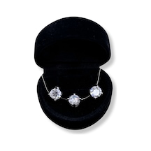 Oya Silver Işıltılı Tektaş Gümüş Set&takım