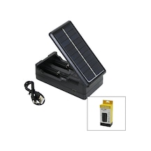 Lı-ıon Charger Ms-tyn82 Aleti 1200ma 2'li Solar Pil Şarj Güneş Enerjili