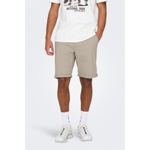 Only & Sons Onspeter Lıfe Regular 0013 Shorts Noos Erkek Bej Şort - 22027905 Bej