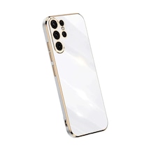 Mey İthalat Samsung Uyumlu Galaxy S24 Ultra Kılıf Volet Silikon - Beyaz