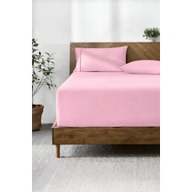 Lastikli & Hipoalerjenik Çarşaf %100 Pamuk Penye Kumaş 120x200 Cm Pembe, Luxcarsaf Çok Renkli
