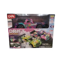 4 Çeker Işıklı-usb Şarj Kumandalı Drift Araba Siyah
