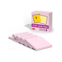 Süper Yapışkan Notlar, 5 Blok, 7.6 X 7.6 Cm, Pembe