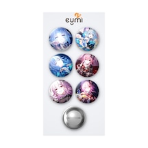 Honkai Star Rail Cerydra Oyun Ve Evernight Oyun 6'lı Metal Rozet Seti 58mm İğneli Buton Çanta Yaka Rozeti Çok Renkli