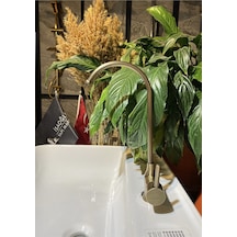 İsaoğlu Yapı Arıtma Musluğu Antik Gold Arıtma Bataryası Mat Antik Gold Arıtıcılı Musluk Pirinç Batarya Gold