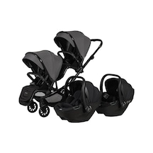 İbiza Plus İ- Size Travel Sistem İkiz Bebek Arabası 2420 Gri