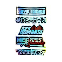 Gayış Edıtıon Ses Bombası Devran Herkes Game Over Hologram Sticker 30x20