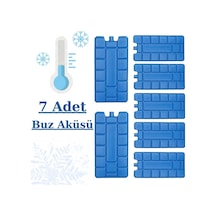 Pratik Buz Aküsü Seti Buz Kasedi Ice Box Buz Kalıbı-7 Adet Plastik Diğer