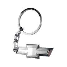 Chevrolet Uyumlu Logolu A Kalite Metal Otomobil Anahtarlığı Krom Kaplamalı