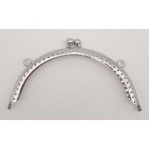 Angel Çanta Aksesuar 12.5 Cm Oval Cüzdan Klipsi Cüzdan Bursu Gümüş Renk