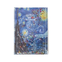 Vuki Sulu Çantalı Defter Orta Boy Van Gogh 1/s Vk-0086g Çok Renkli
