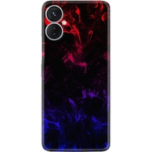 Tecno Camon 19 Neo Kilif Silikon Desen Blue Red Fire 1637 566403622
