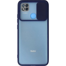 Xiaomi Redmi 9c Kılıf Palm Buzlu Kamera Sürgülü Silikon - Lacivert 0.2M-Çok Renkli