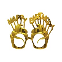 Gold Happy Birthday Parti Gözlüğü Tüm Yaşlar