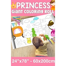 Melolisa Prenses Dev Boy Boyama Kağıdı - Farm Kids Coloring Roll - Giant Painting Paper Roll For Kids