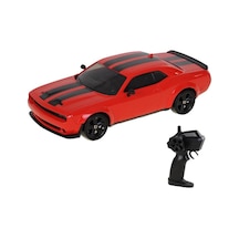 25 Km/h Hız Yapan Dodge Challenger Şarjlı 2.4 Ghz Uzaktan Kumandalı Drift King Araba Kırmızı