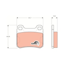 TRW GDB294 Fren Balatasi ( Mercedes W201 Arka ) 0004209020 4209820 (WC723419)