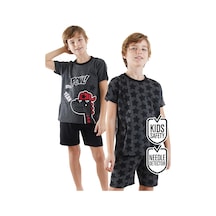 Denokids Yıldızlı Dino Erkek Çocuk 2'li Pijama Takım