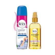 Veet Mucizevi Yağ Nemlendirici 100 ML + Tüy Dökücü Sprey Krem Hassas Ciltler 150 ML