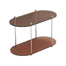 Suntek Makyaj Organizatör Duş Caddy Raf Banyo Depolama Rafı Kahverengi