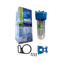 Atlas 3/4" 10" İnch Daire Girişi Boş Tekli Filtre Kabı