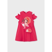 Mayoral Kız Çocuk Penye Elbise Ve Çanta Pembe Pembe
