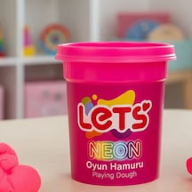 Lets Oyun Hamuru Tek Renk Neon Pembe 110 G Y L01008 Çok Renkli