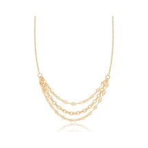 Diamond Line-Gülaylar - Sarı Altın 14 Ayar Trend Kolye N11.25332