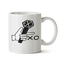 Exo-l 2 Mikrofon İki Tarafı Baskılı Kupa Bardak Çok Renkli