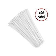 Kablo Bağı Plastik Cırt Kelepçe 3.6 X 150 Mm Beyaz 100 Adet